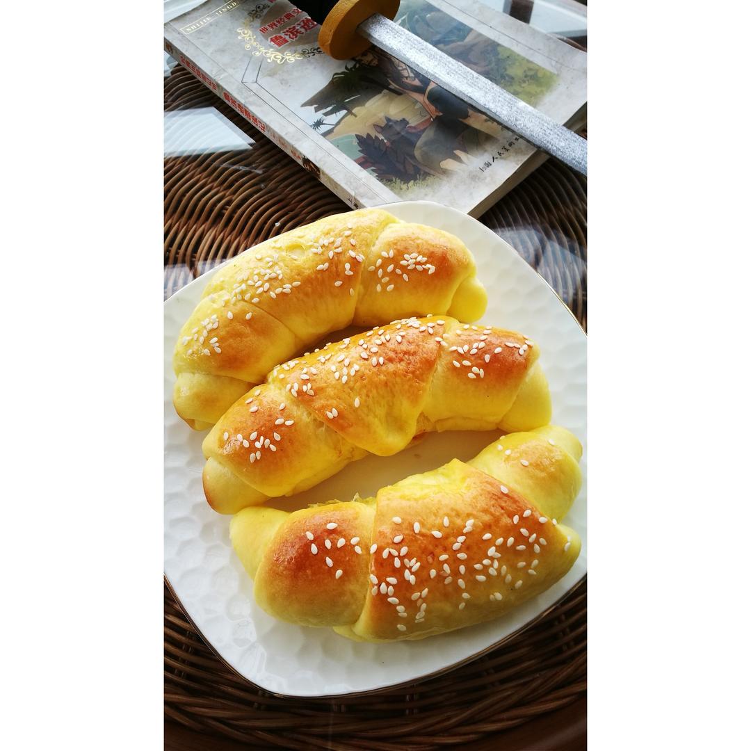南瓜肉松坚果面包