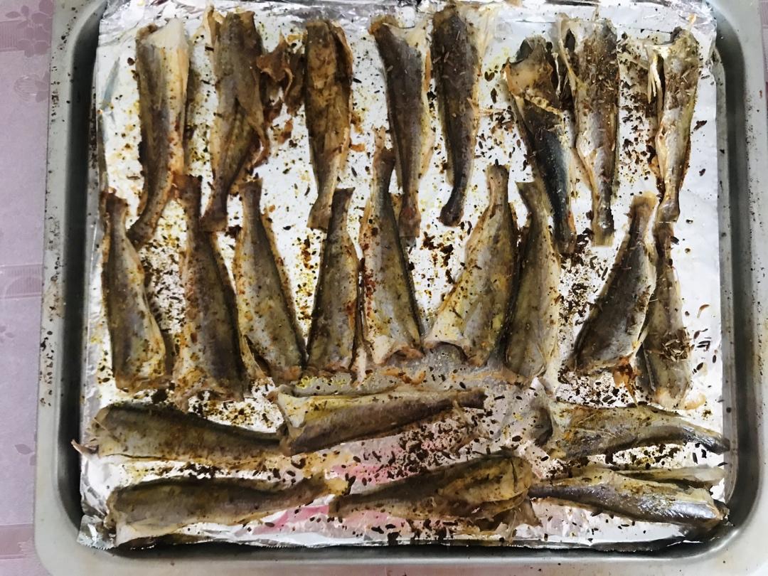 烤箱烤小鱼干