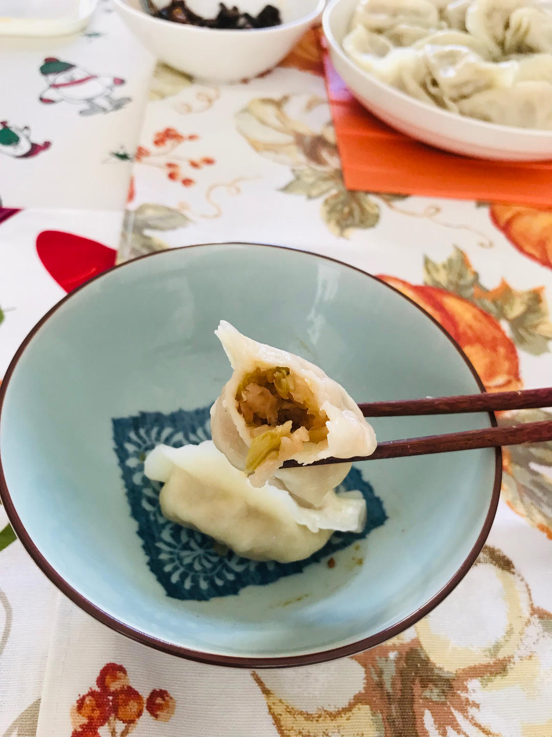 酸菜素馅水饺
