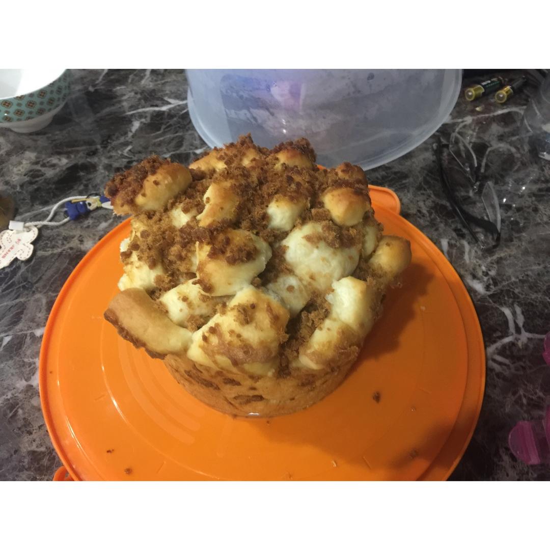 肉松手撕面包—超软会爆浆的面包哟