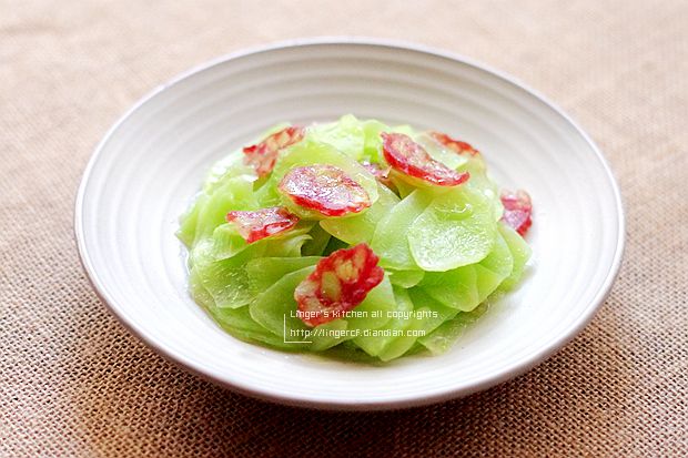 莴笋炒腊肠