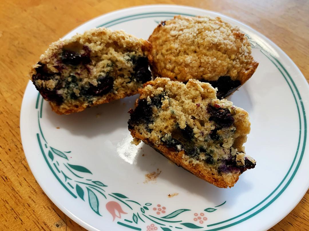 健康美味的蓝莓燕麦玛芬的做法