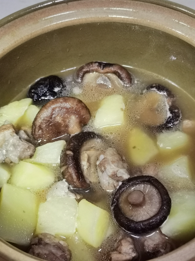 香菇排骨土豆（饭渣版）的做法