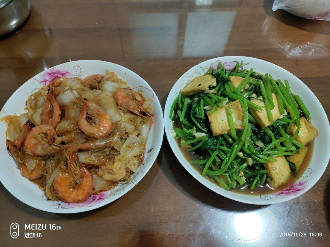 茼蒿烧豆腐