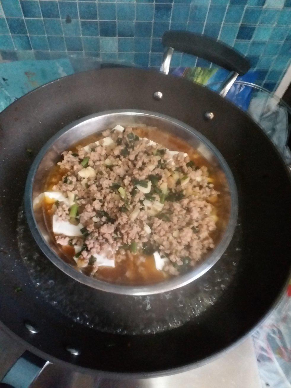 豆腐蒸肉沫