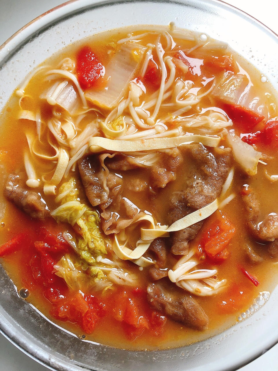 超下饭的番茄金针菇肥牛