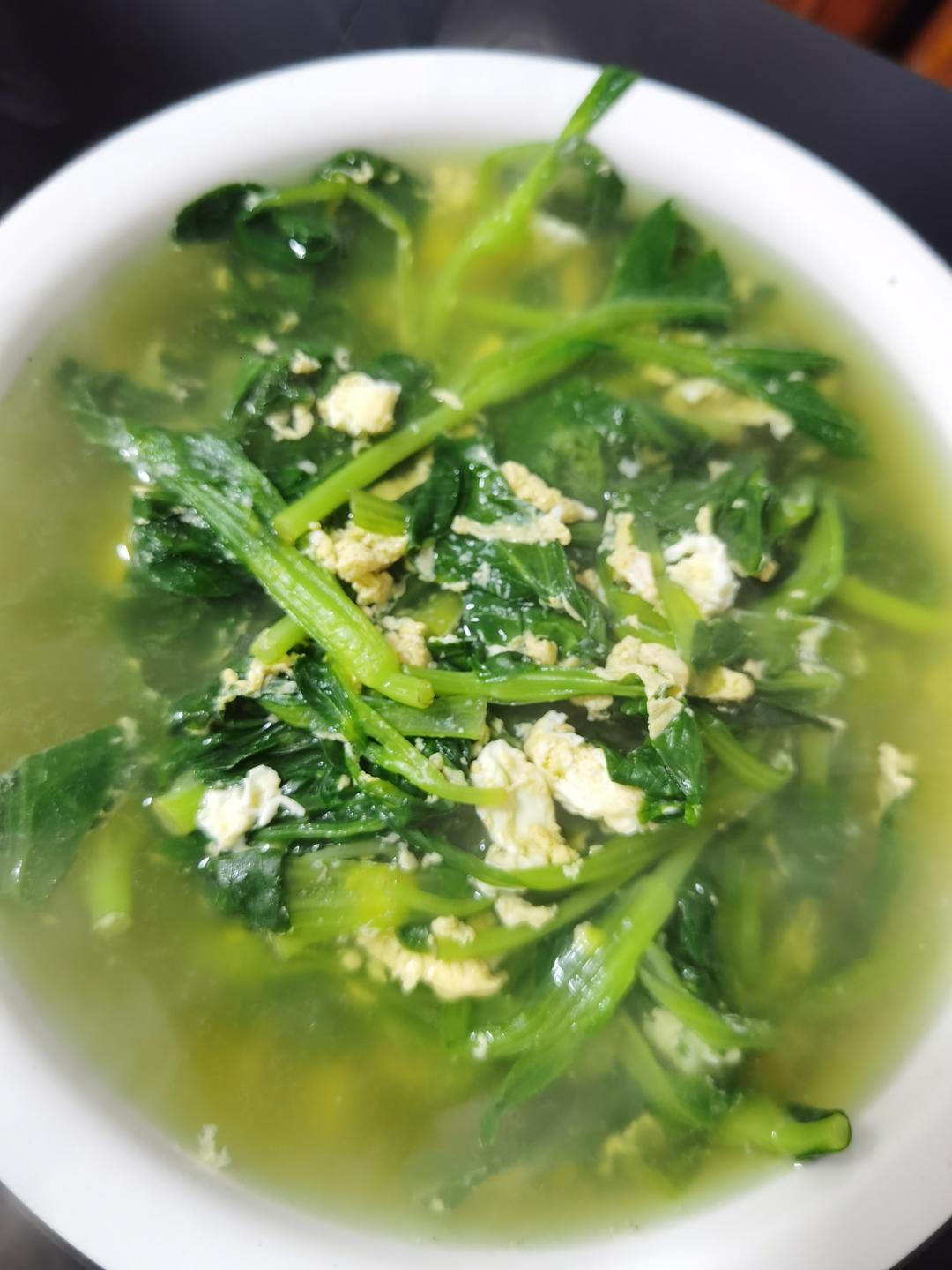 鸡毛菜蛋汤