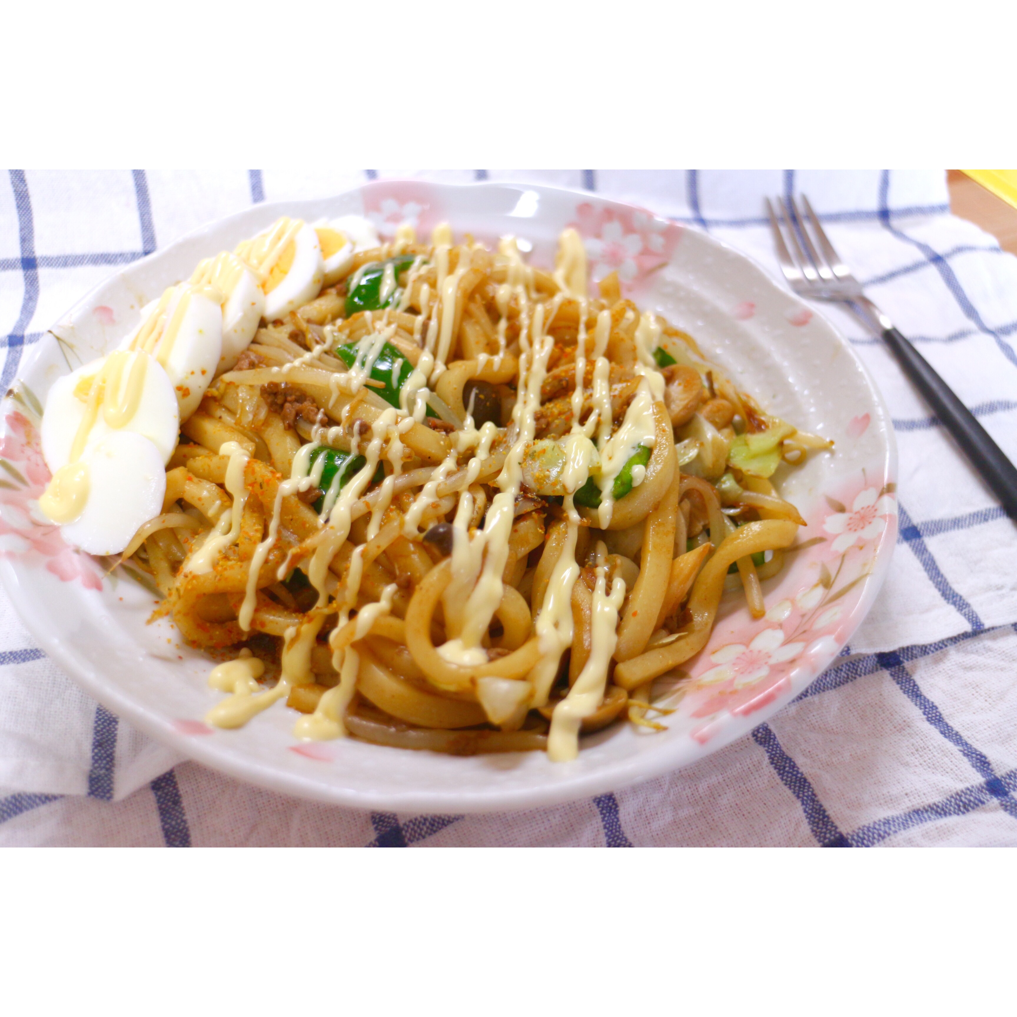 什锦炒乌冬面