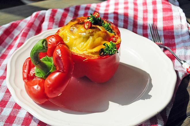 低卡低脂甜椒焗饭的做法
