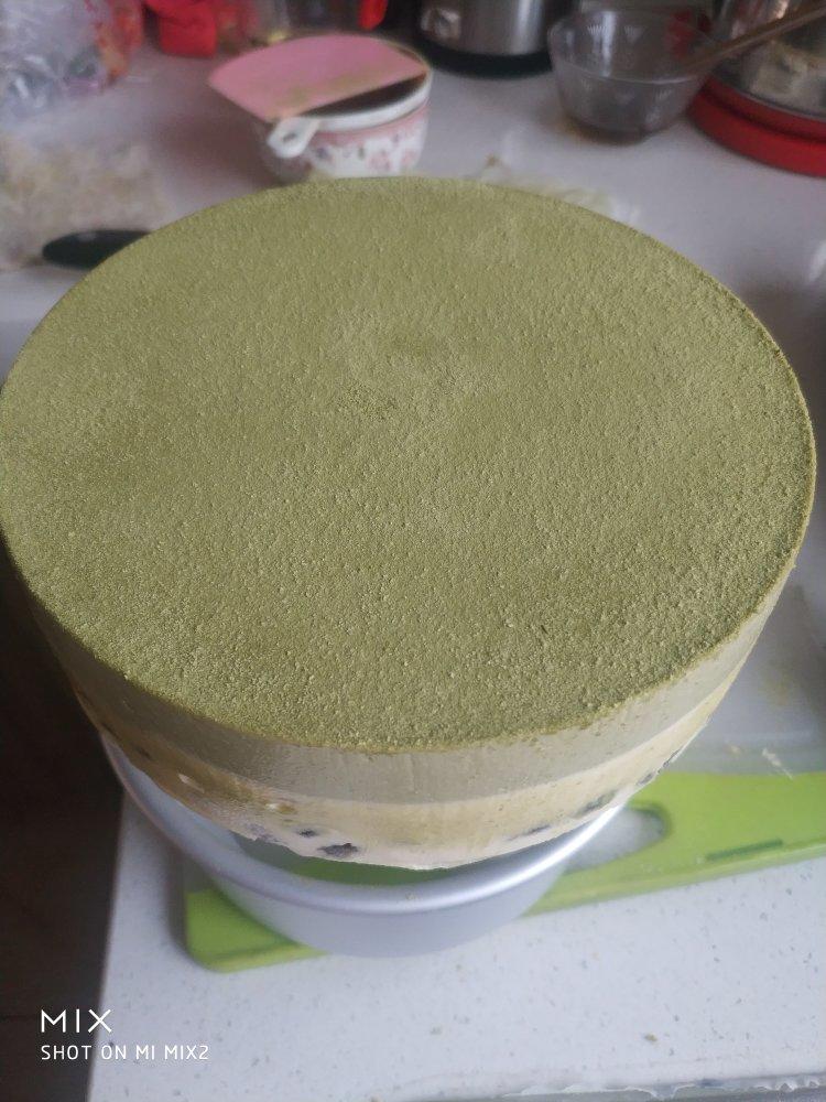 抹茶红豆冻芝士