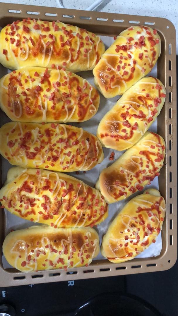 香葱火腿肉松面包