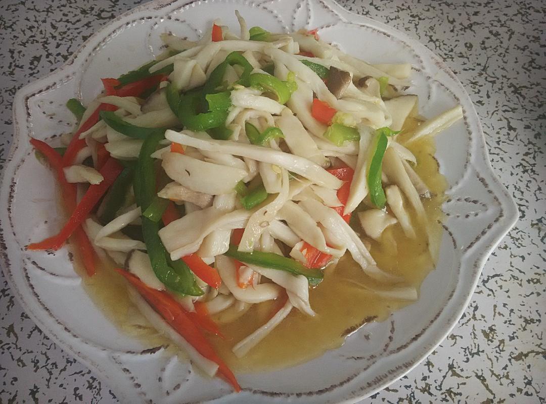 三丝杏鲍菇的做法