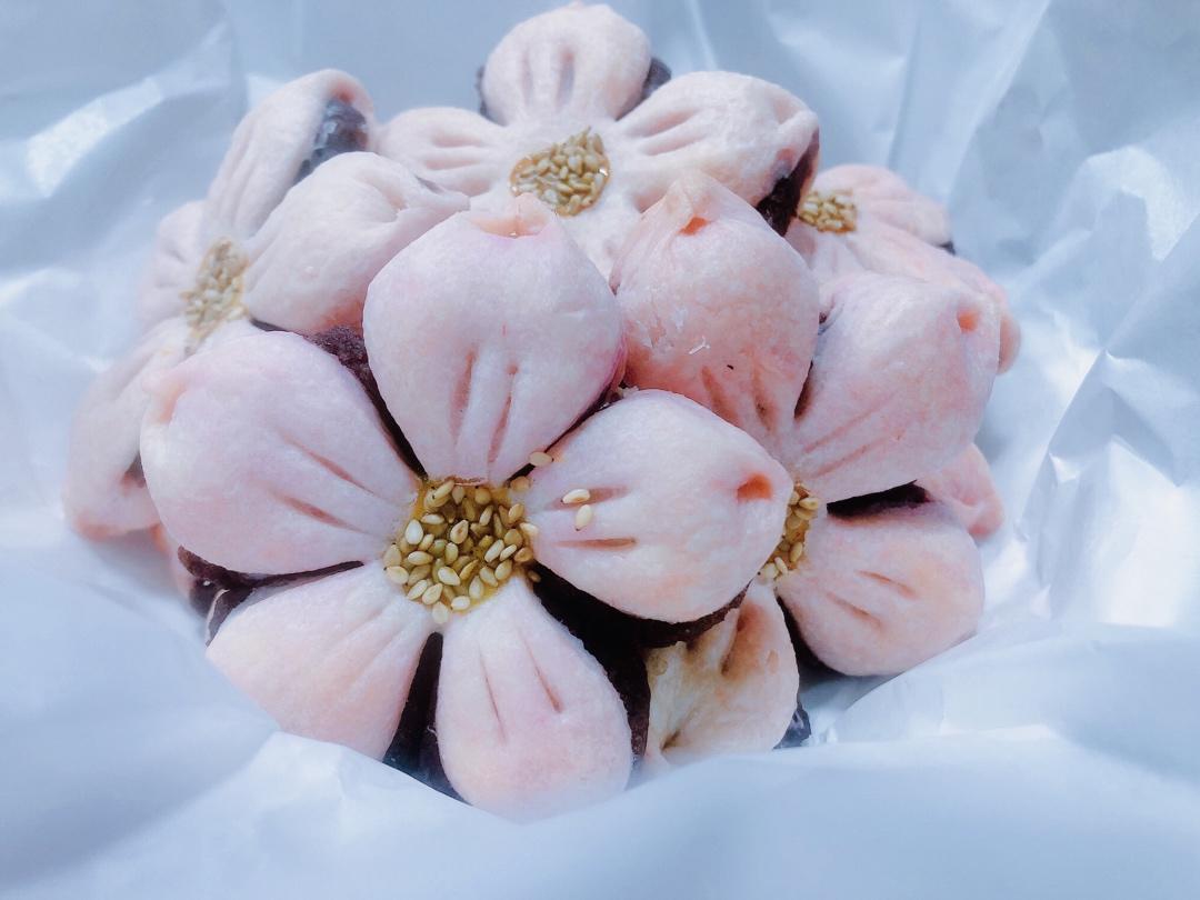 🌸花都开好了--步骤超详尽的桃花酥(无色素!火龙果版)