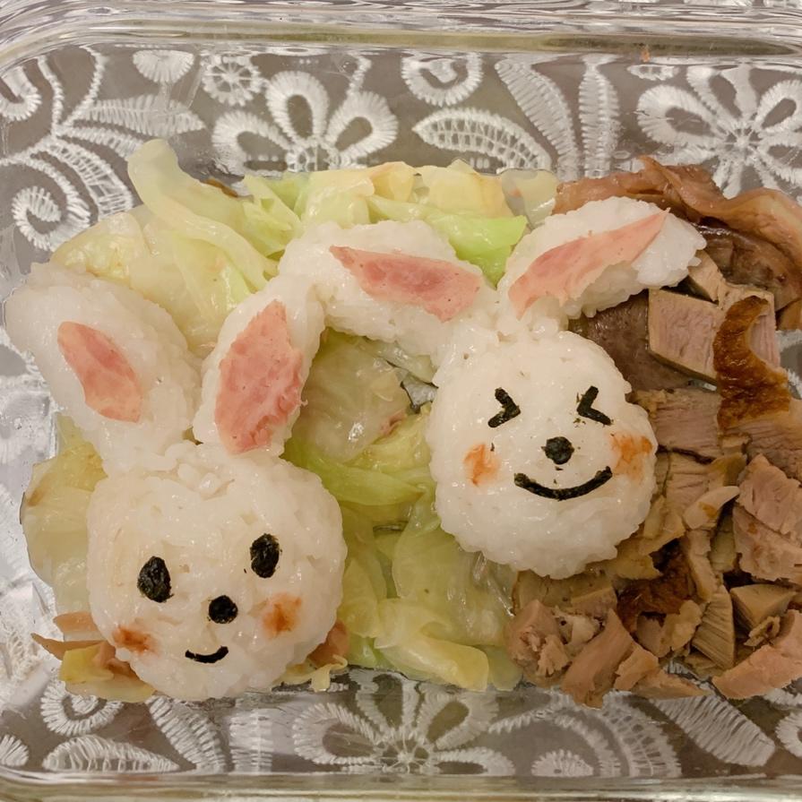 睡觉小兔子饭团