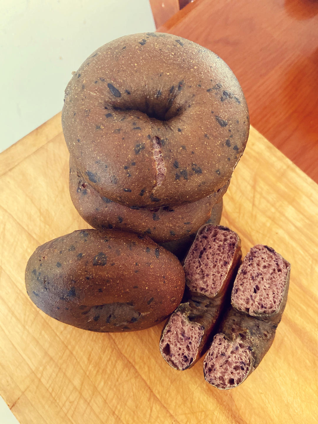 全麥藍莓貝果（無油糖）