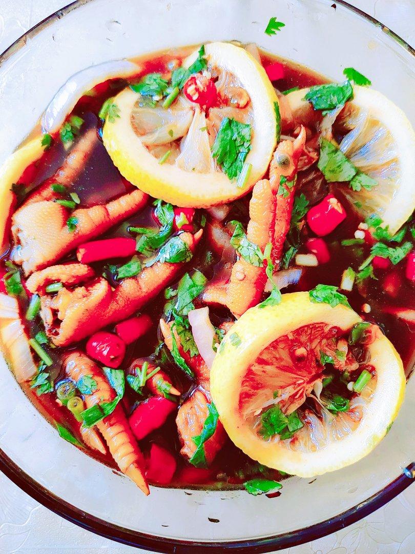 🍋柠檬百香果🌶️酸辣网红鸡爪