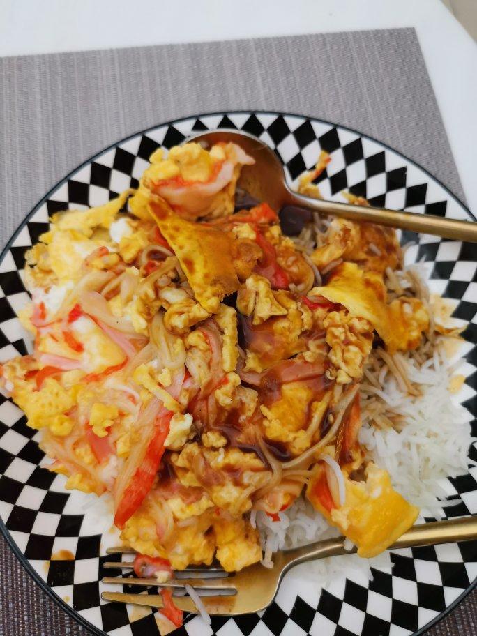 天津饭【蟹玉丼】蟹棒与鸡蛋的完美融合