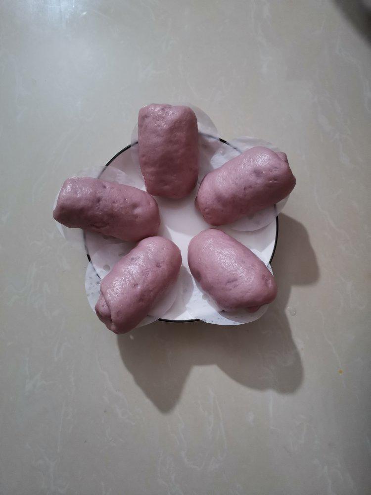 紫薯黑米蜜豆卷