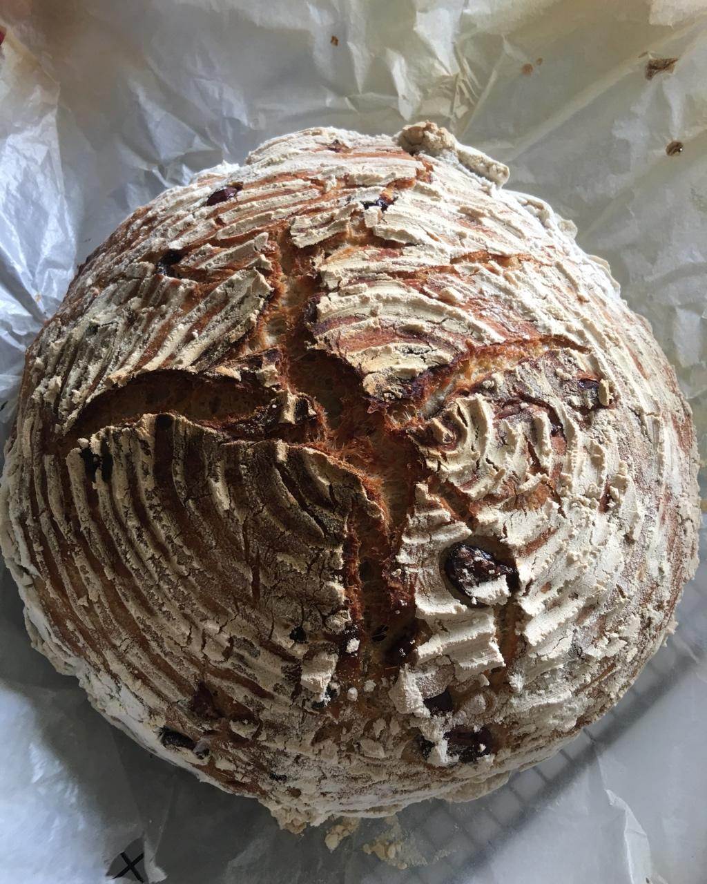 全麦蔓越莓软式欧包（免揉）