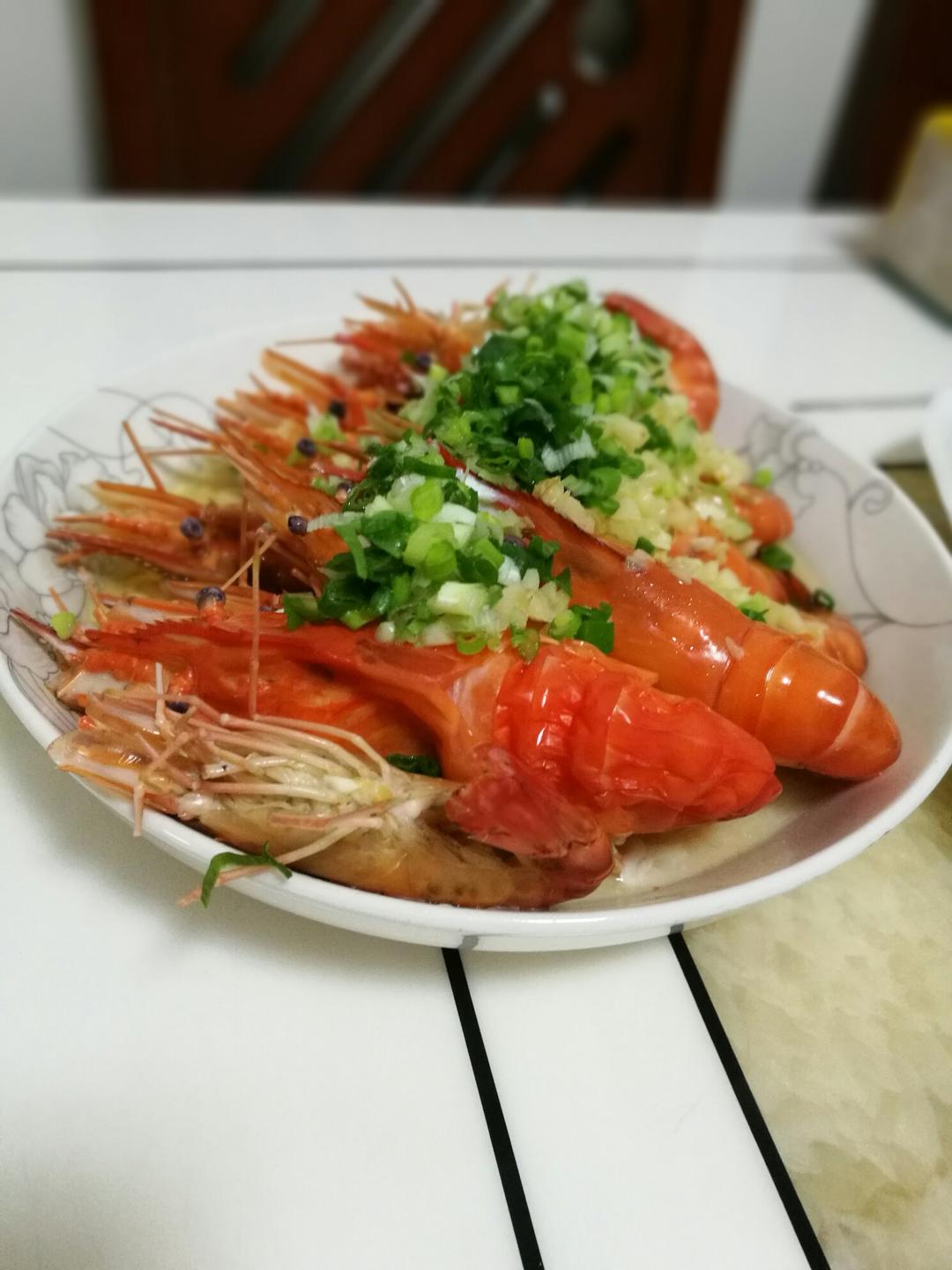 蒜蓉蒸虾