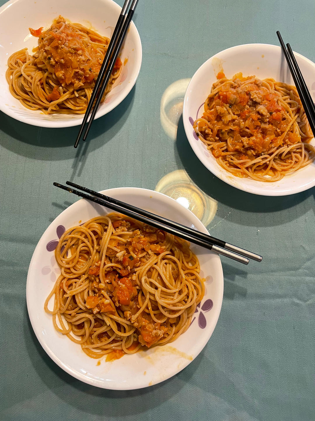 （完胜必胜客的）番茄肉酱意大利面～