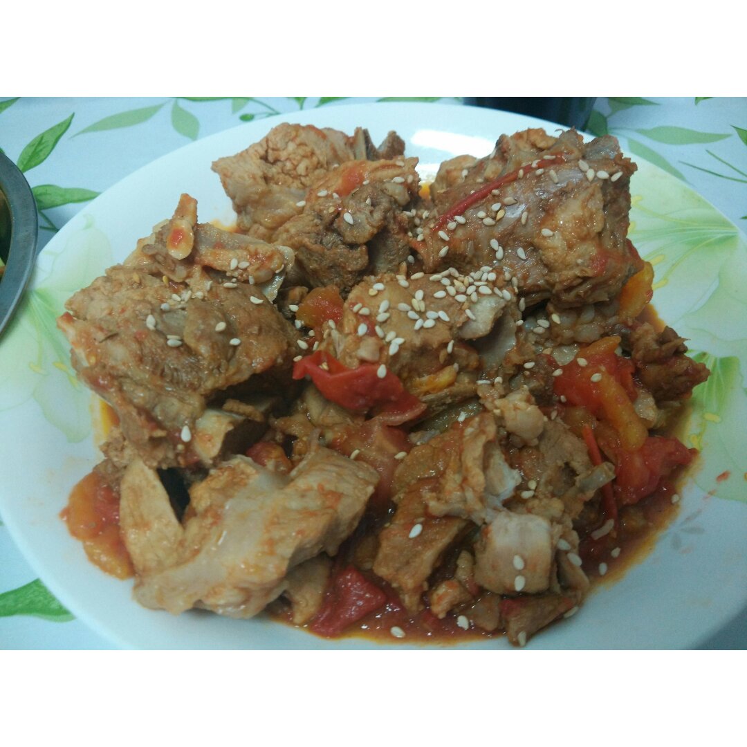 番茄烧排骨