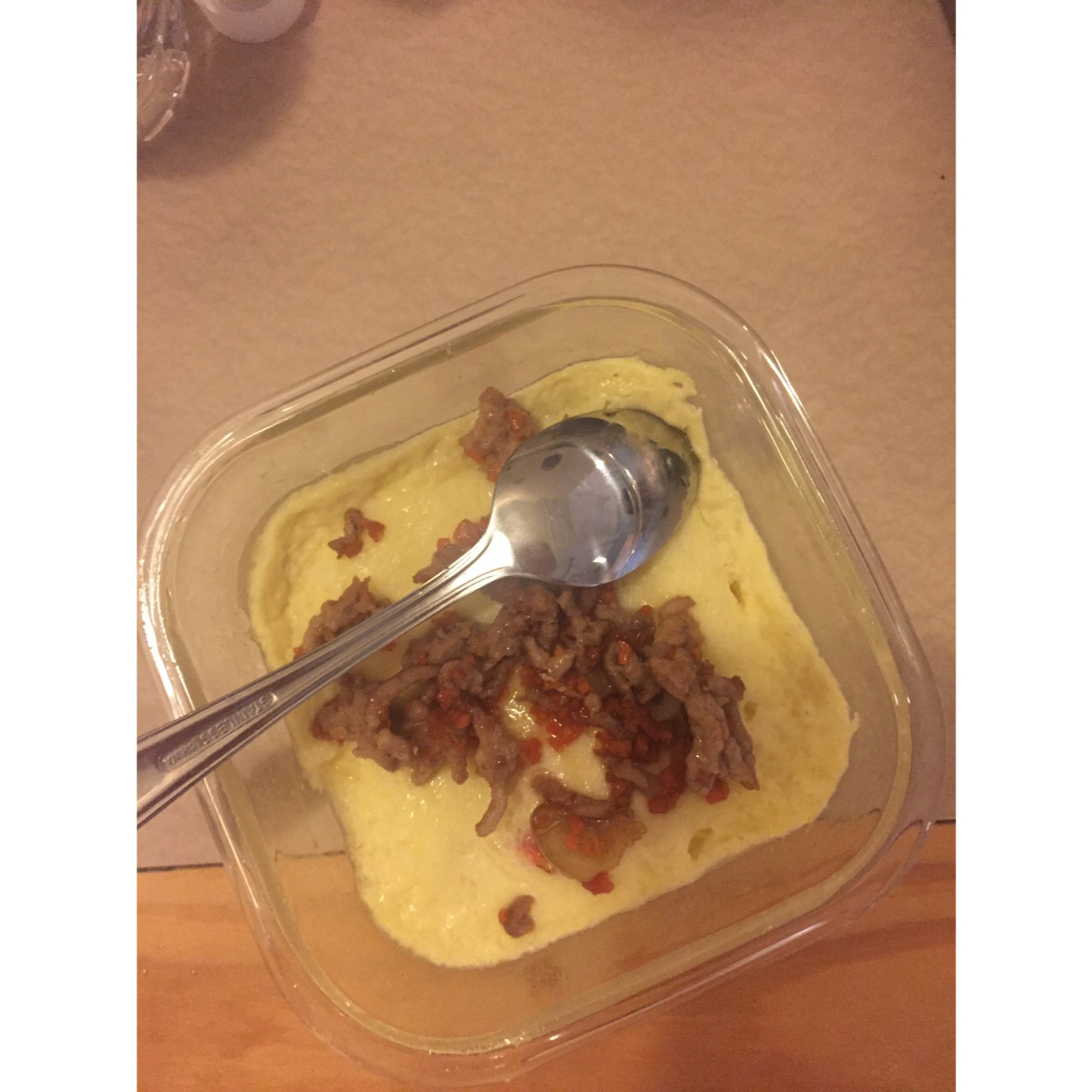 肉沫豆腐蛋羹