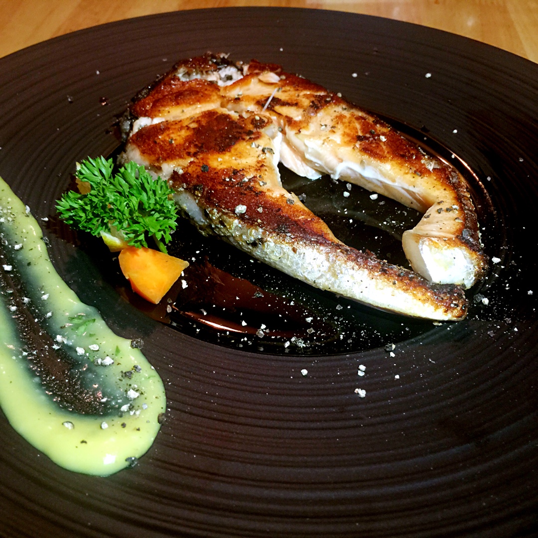 sous vide低温水浴法白味增三文鱼