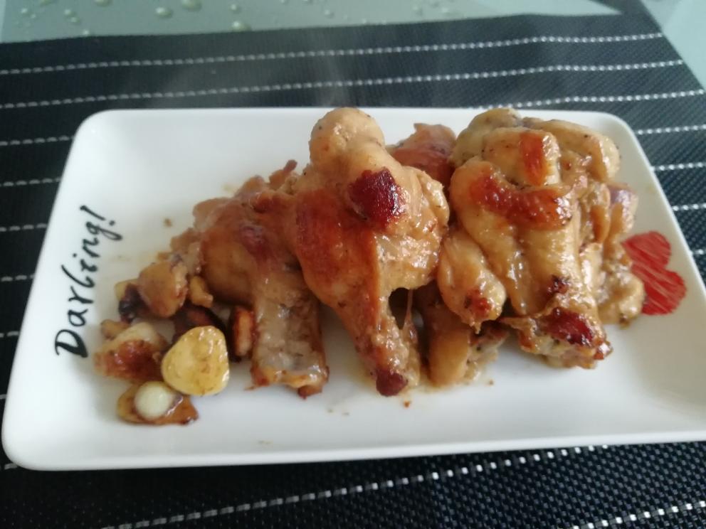 不用一滴油的黑胡椒鸡翅根