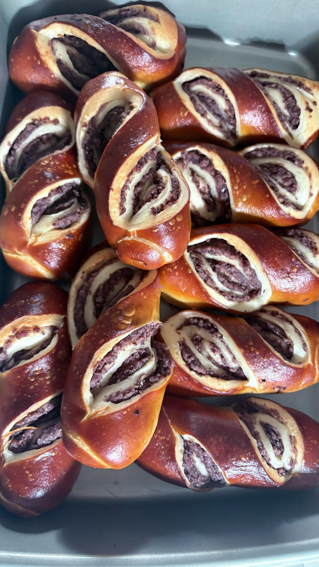 柔软低脂红豆碱水棒，自制红豆馅太好吃了！