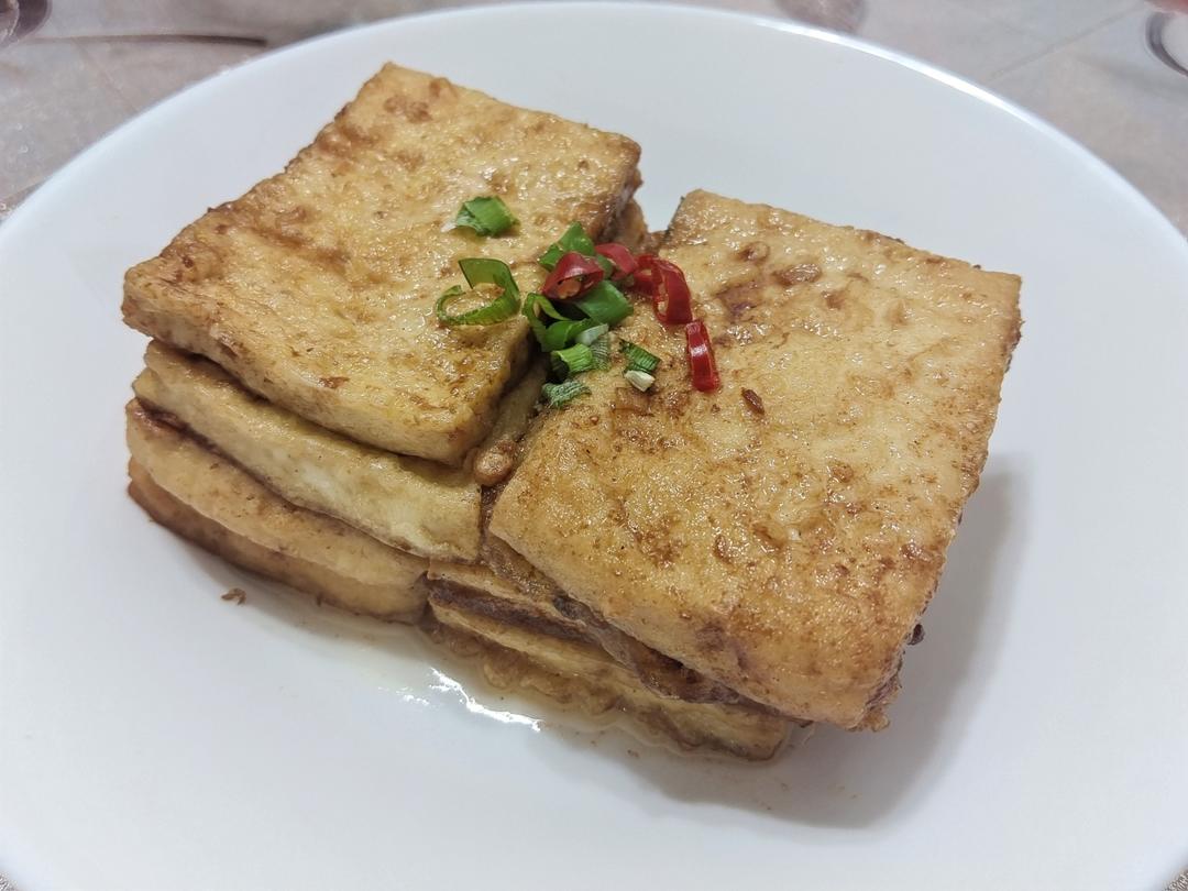 焖煎豆腐