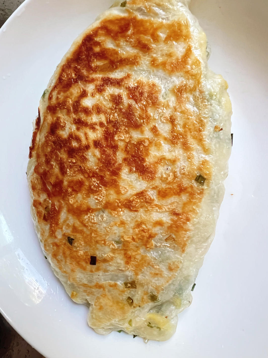 手抓饼版韭菜盒子