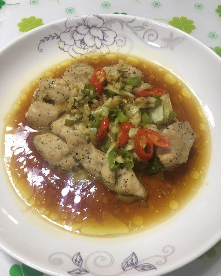 蒜蓉蒸鸡胸（鸡腿）