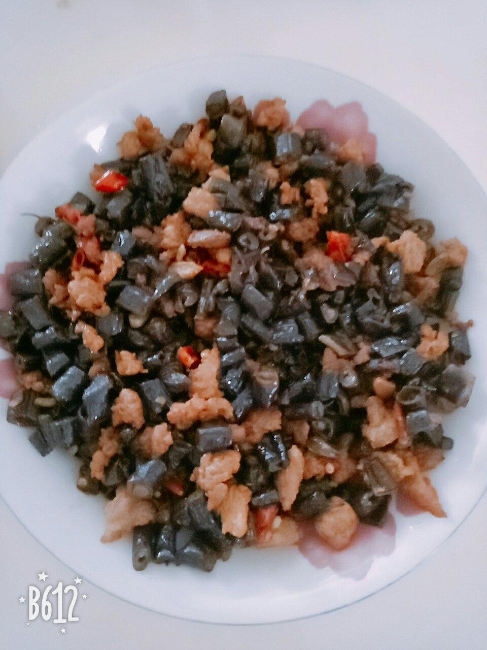 肉沫豆角下饭菜