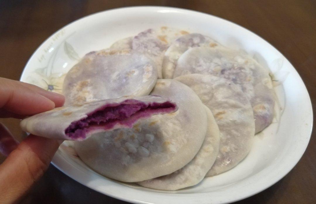 烫面紫薯饼