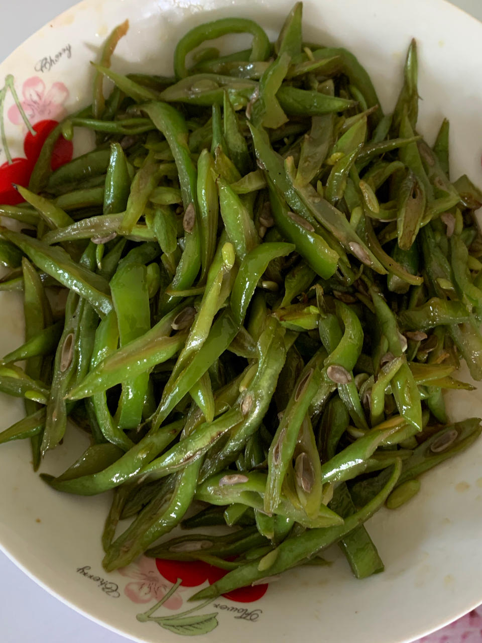 清炒四季豆丝儿