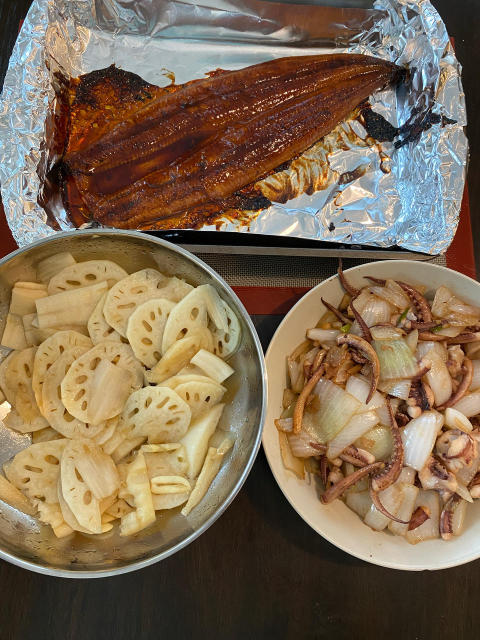 葱爆鱿鱼须