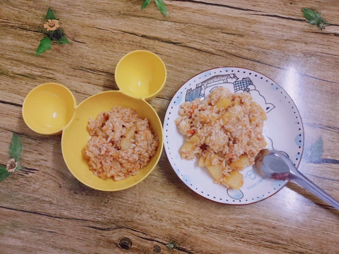 十分钟快手❗️好吃到舔碗底的番茄土豆烩饭