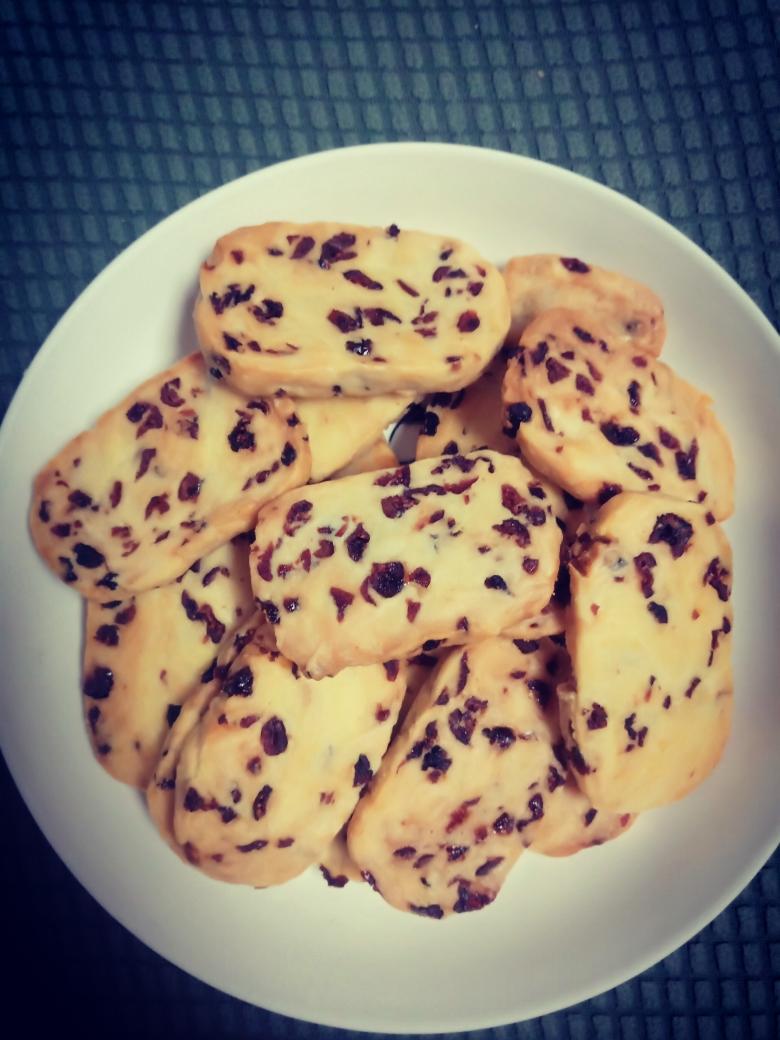 蔓越莓曲奇饼干 最最最简单的黄油饼干