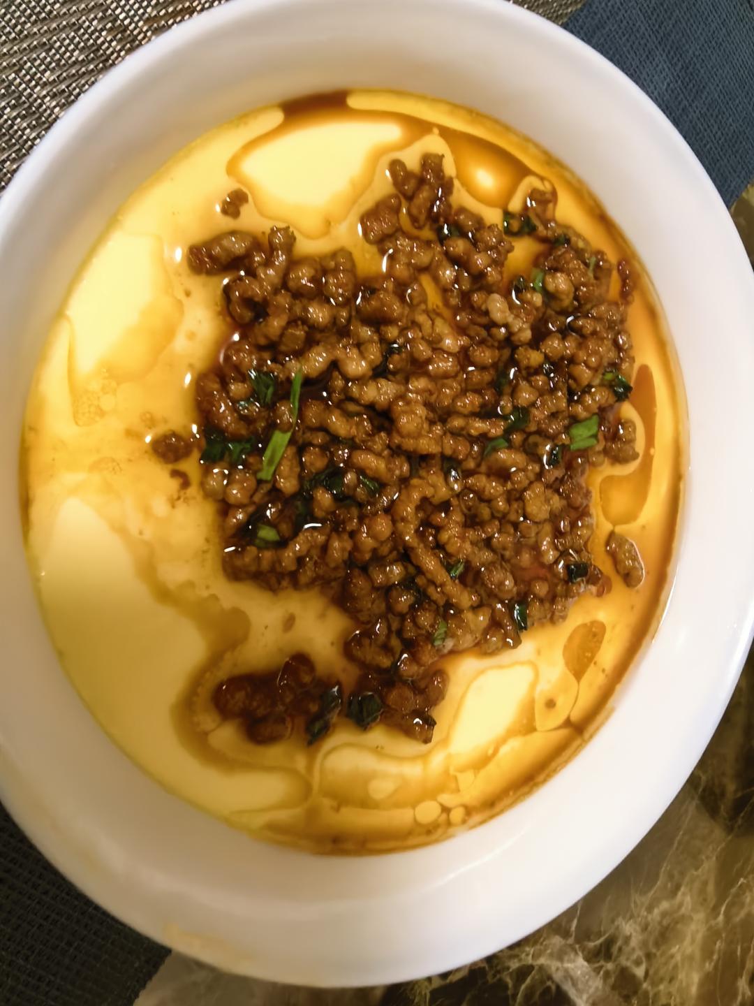 比布丁还要嫩！巨好吃又营养的肉末水蒸蛋