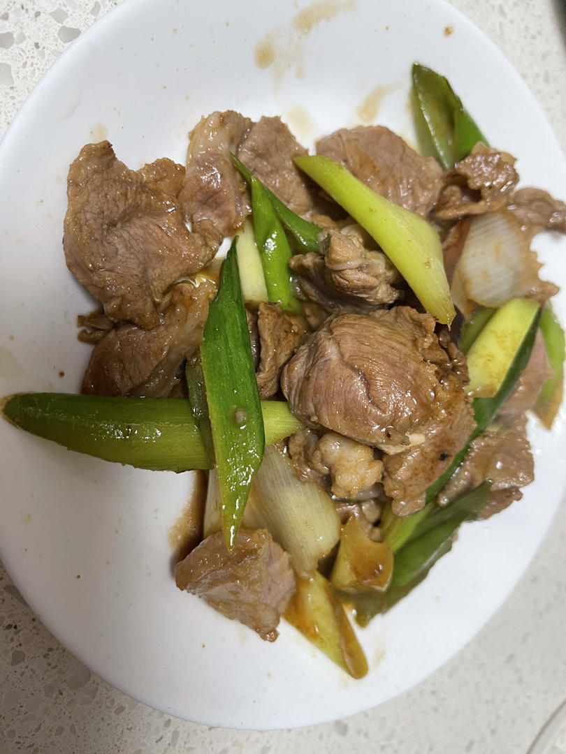 葱爆羊肉，鲜嫩多汁又御寒