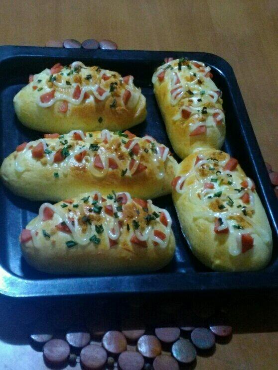 香葱火腿肉松面包