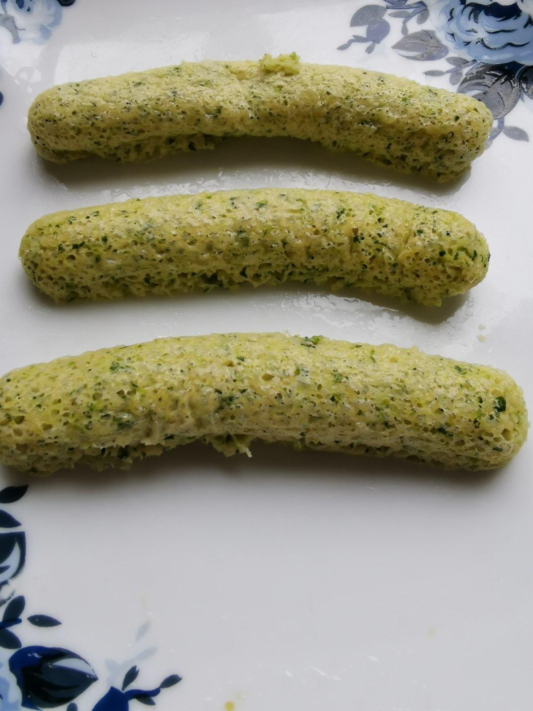 八个月宝宝辅食～青菜山药蒸糕