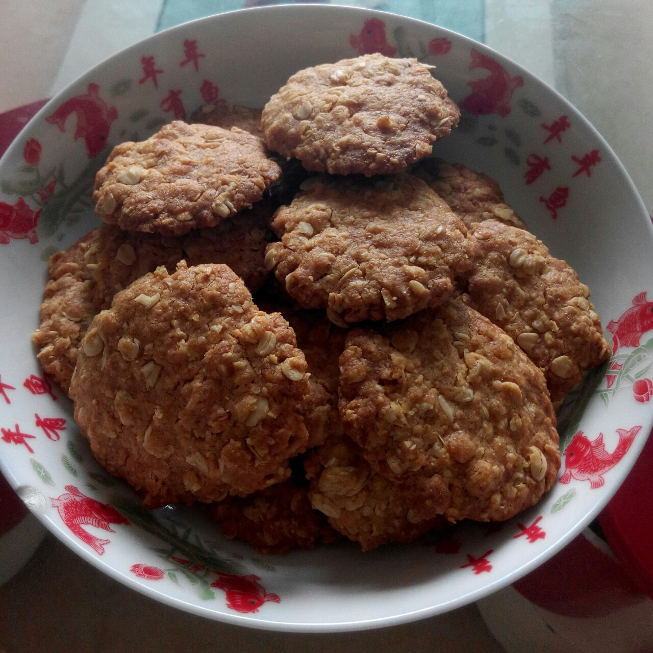 想念华英做的燕麦饼干