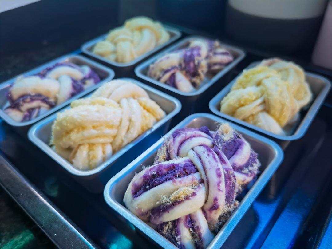 手撕奶酥小吐司🍞黑芝麻/紫薯/豆乳一次解锁