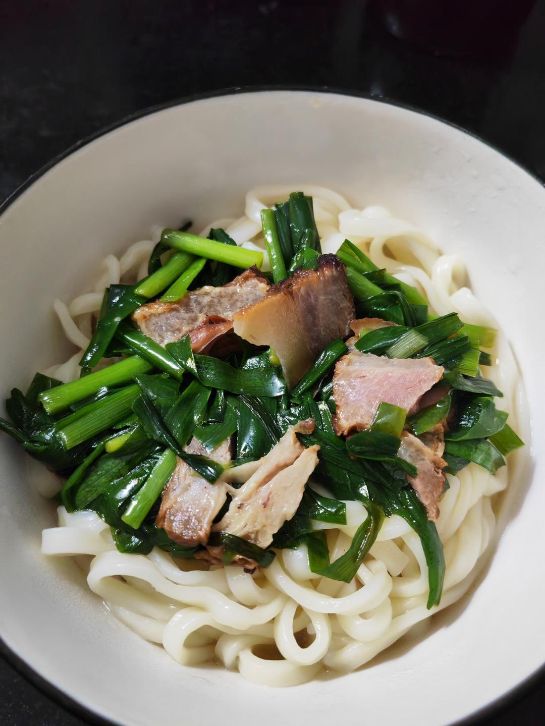 韭菜腌肉面
