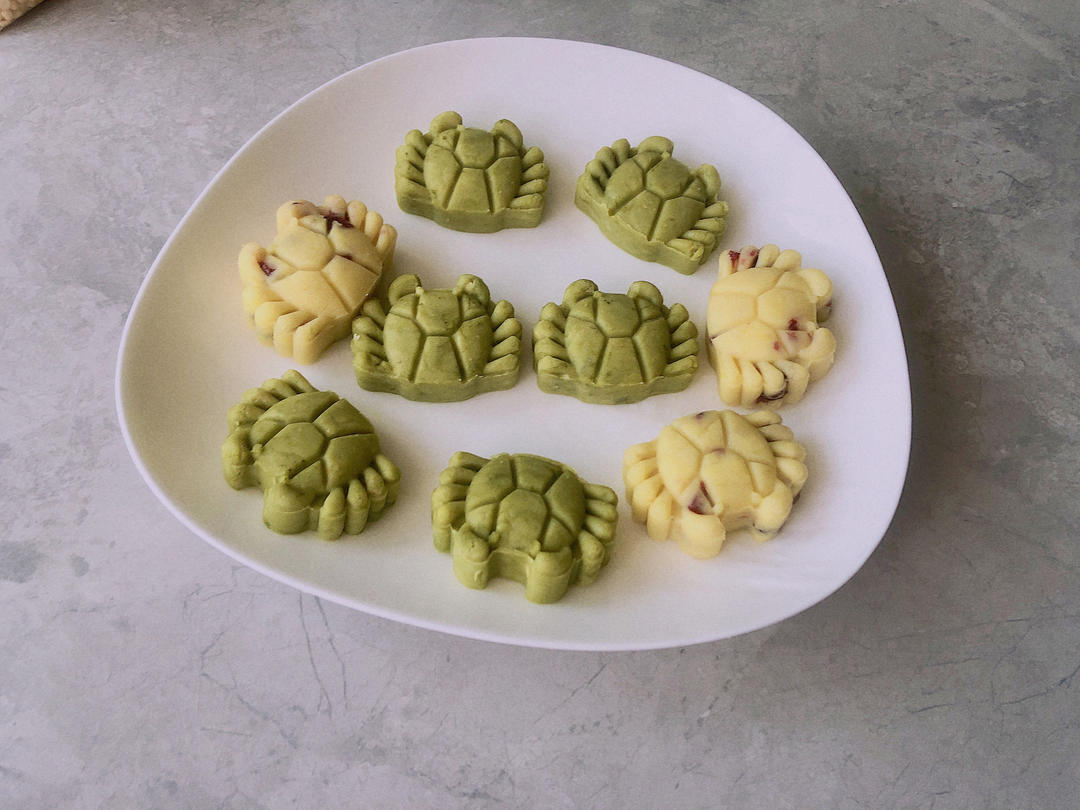 蔓越莓绿豆糕