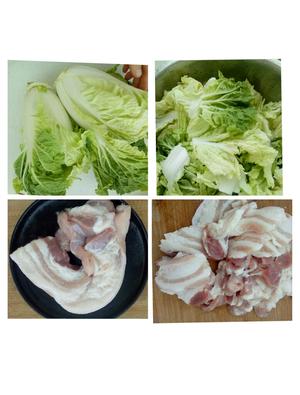 猪肉白菜炖粉条的做法 步骤1