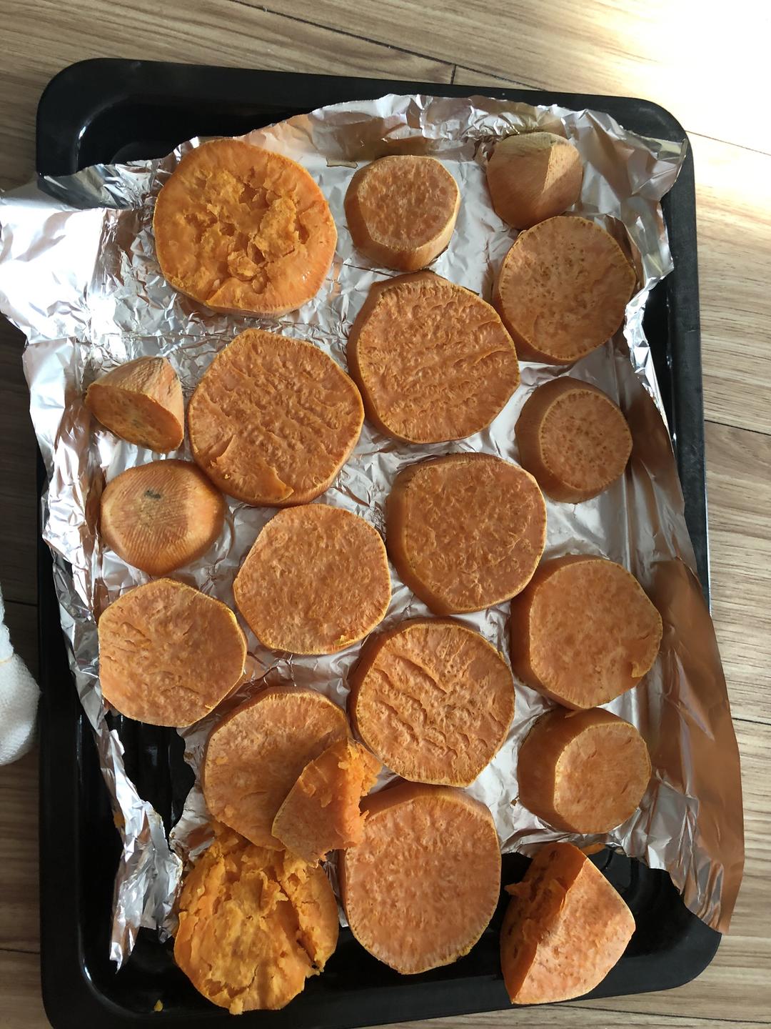 烤红薯片的做法