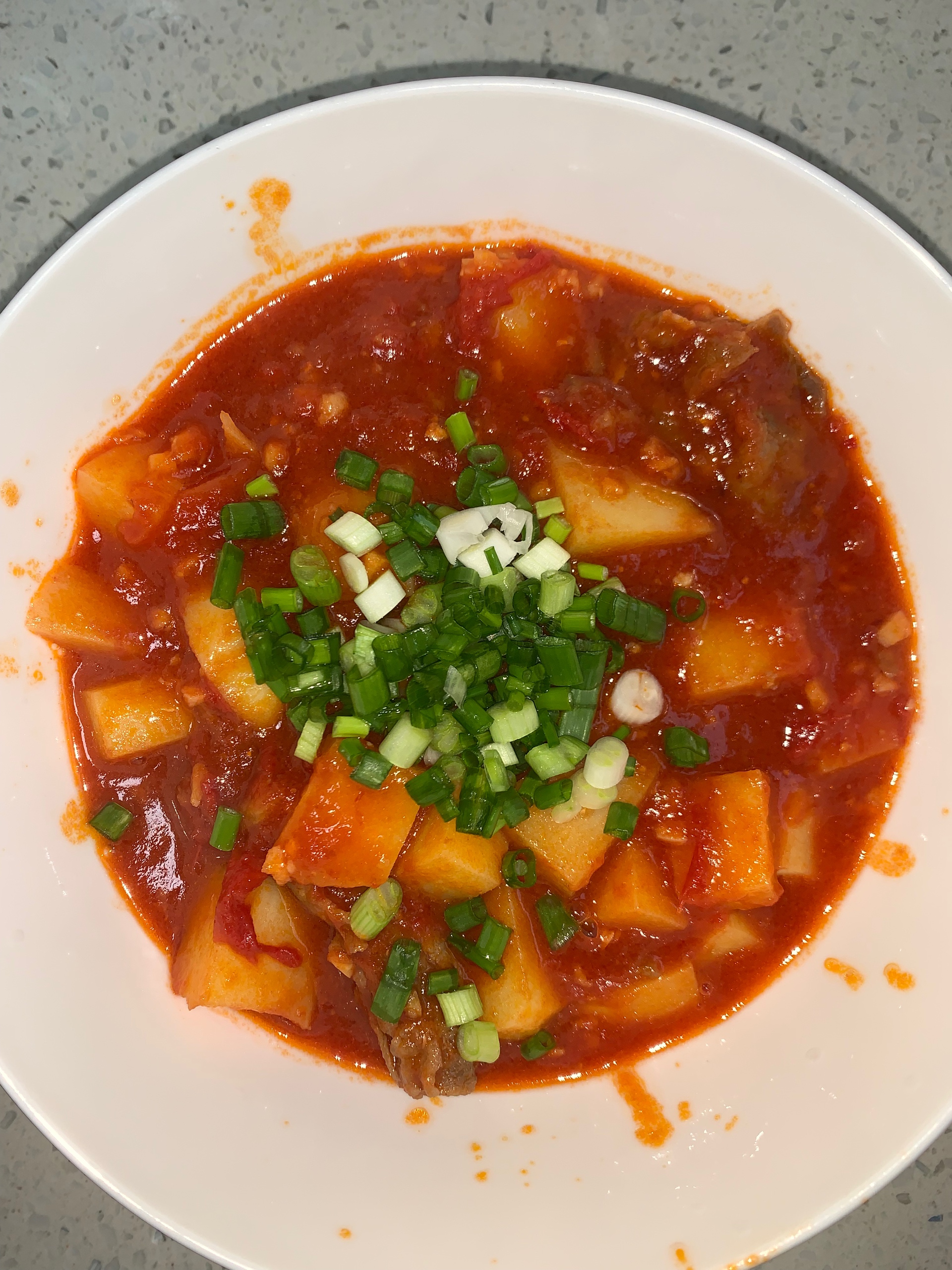 番茄土豆肥牛汤的做法